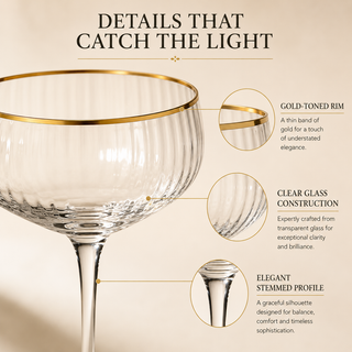 Coupe Cocktail Glasses 7 Oz Set Of 4 Classic Manhattan Glasses For Cocktails Libbey Champagne Coupe