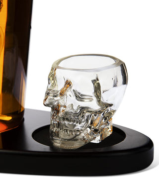 Skull Crown Decanter In Bottle Skull Head With 2 Skull Glasses By 750ML Skull Bottle
