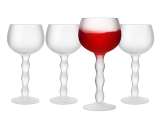 Cloud Elegant Crystal Wine Water Glasses Hand Blown Premium Sand Blasted Glasses Stemmed Red White W