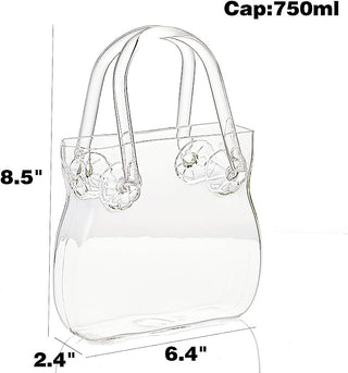 Glass Handbag Purse Decanter Vase For Flowers Wine Whiskey Decanter For Women Womens Bag Shape Fish