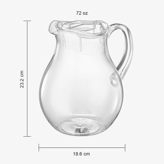 Unbreakable Acrylic Beverage Pitcher With Lid 72 Oz Premium Barware Gift