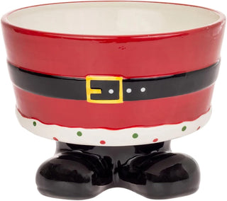Santa Belt Large Footed Bowl