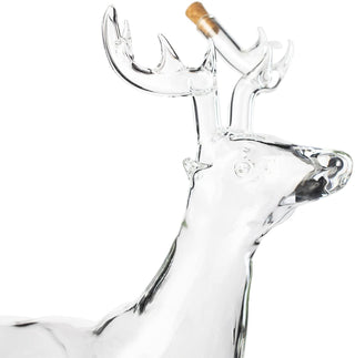 Reindeer Whiskey Decanter Premium Barware Gift Elegant Drinkware Collection