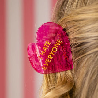 I Hate Everyone - Acetate Hair Claw Clip