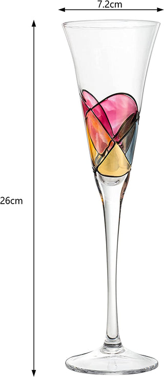 Artisanal Hand Painted Stemless Rennesance Romantic Stain Glassed Windows Wine Glasses By The Wine S