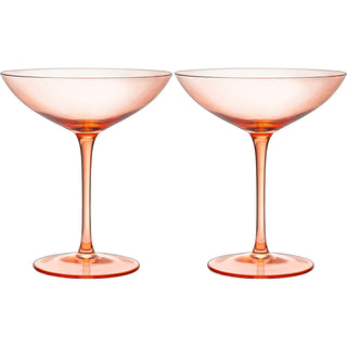Champagne Coupes 12OZ By Colorful Champagne Glasses Prosecco Mimosa Glasses Set Cock