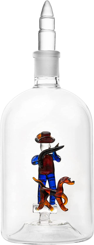 Man With Dog Hunting Bullet Whiskey Decanter Premium Barware Gift