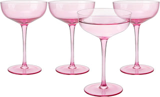 Colored Coupe Glass 7OZ Set Of 4 By Colorful Champagne Cocktail Glasses Fancy Manhat