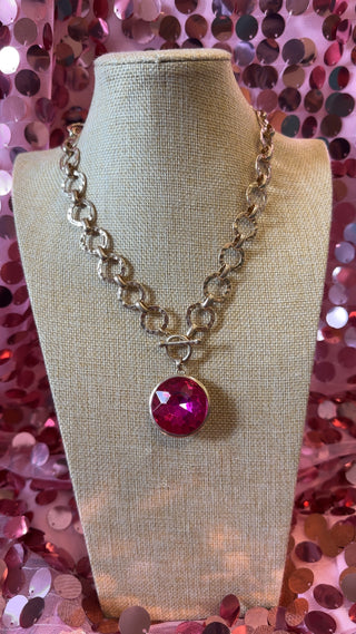 Color Crush Rhinestone Link Necklace