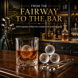 Golf Ball Whiskey Coolers Pack Of 5 Mens Gift Set Golfers Whiskey Chill Stones Reusable Cooling Ball