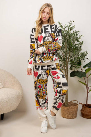 Queen Of Heart - Cotton Sweatshirt