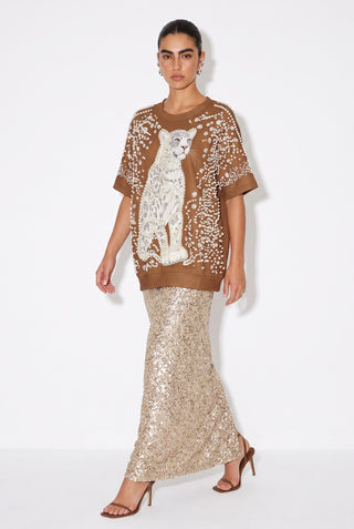Wild About Pearls Oversized Top