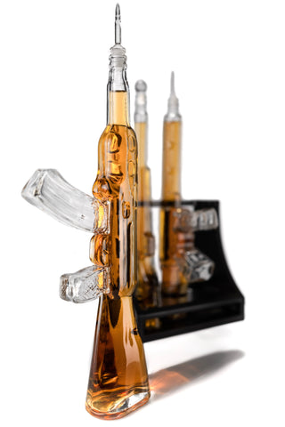 Gun Whiskey Decanter Gift Premium Barware Gift Elegant Drinkware Collection