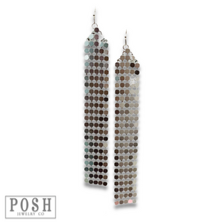Mesh fringe earring - LC