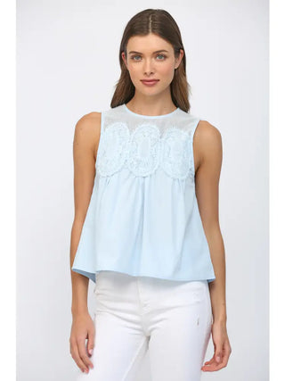 Cloud Nine Lace Tank