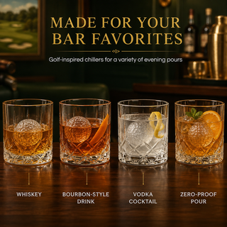 Golf Ball Whiskey Coolers Pack Of 5 Mens Gift Set Golfers Whiskey Chill Stones Reusable Cooling Ball