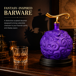 Fruit Whiskey Wine Decanter 34 Oz Anime Pirate Devil Colored Barware Anime Merch Purple Gold Fruit O