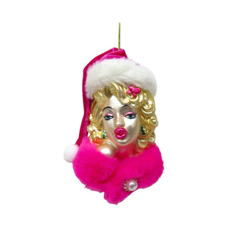Pink Mrs Claus Orn