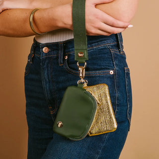 Evergreen Gold Dynamic Duo Pouch Luxe Wristlet