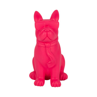 Pink Diva Bulldog Figurine, 10 in.