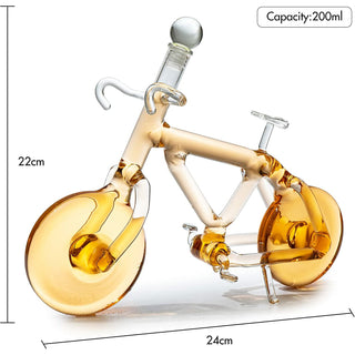 Bicycle Wine Whiskey Decanter 200ML By Bike Decanter For Bourbon And Scotch Biker Gi