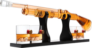 Shotgun Whiskey Decanter Set Limited Edition Silencer Stopper 800 Ml 4 12OZ Bullet Glasses Unique Gi