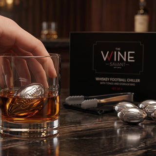 Football Whiskey Stones, Superbowl Chillers, Whiskey Rocks, Gifts for Men