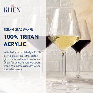 Unbreakable Colored Stemmed Wine Glasses Made From Shatterproof Tritan Bpa Free Plastic Reusable Col