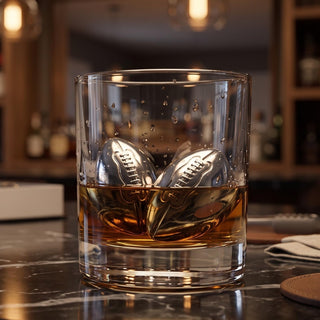 Football Whiskey Stones, Superbowl Chillers, Whiskey Rocks, Gifts for Men