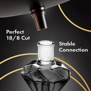 Shisha Molasses Catcher Diamond Black Diamond For All Shishas With 18 8 Cut Extra Hardened Borosilic