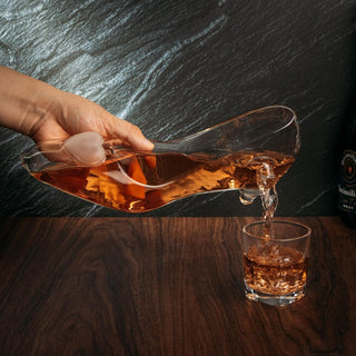 Stiletto Wine Whiskey Decanter With Heart By With Stopper Handcrafted Centerpiece Hi