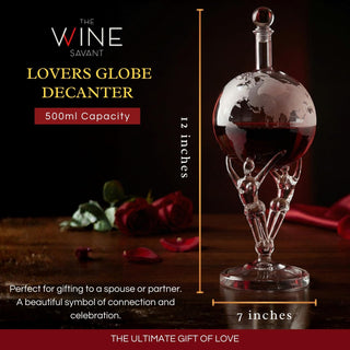 Lovers Crystal Decanter For Wine Whiskey By 12 Tall For Spirits Whiskey Scotch Bourb