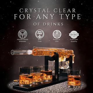 Ar15 Whiskey Decanter Premium Barware Gift Elegant Drinkware Collection