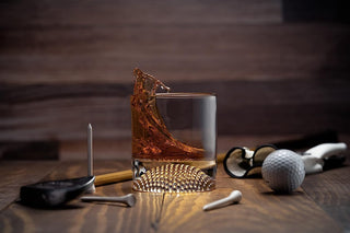Golf Ball Whiskey Glasses Premium Barware Gift Elegant Drinkware Collection