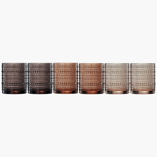 Hobnail Drinking Glasses Venus Colors Beaded Tumbler Drinking Glasses Set Set Of 6