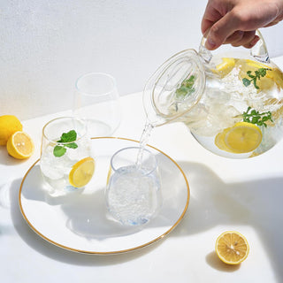 Unbreakable Acrylic Beverage Pitcher With Lid 72 Oz Premium Barware Gift
