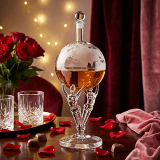 Lovers Crystal Decanter For Wine Whiskey By 12 Tall For Spirits Whiskey Scotch Bourb