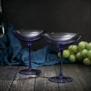 Champagne Coupes 12OZ By Colorful Champagne Glasses Prosecco Mimosa Glasses Set Cock