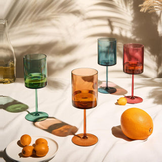 Unbreakable Stemmed Square Tritan Acrylic Premium Barware Gift-WS