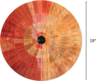 Wine Wheel Handcrafted Wood For Both Amateurs And Connoisseurs A Guide To On Tasting Identifies Prim