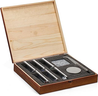 Tequila Shot Glass Salt Gift Set For Men Women Six Agave Shot Glasses Knife For Limes One Skull Coas