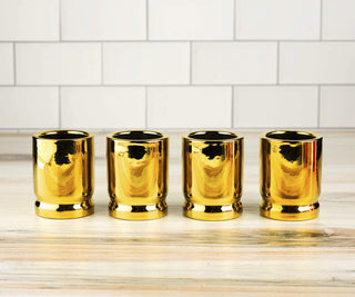 50 Caliber Shot Glasses Set Premium Barware Gift Elegant Drinkware Collection