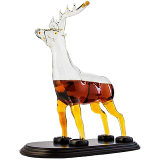 Reindeer Whiskey Decanter Premium Barware Gift Elegant Drinkware Collection