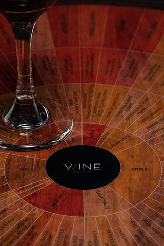 Wine Wheel Handcrafted Wood For Both Amateurs And Connoisseurs A Guide To On Tasting Identifies Prim