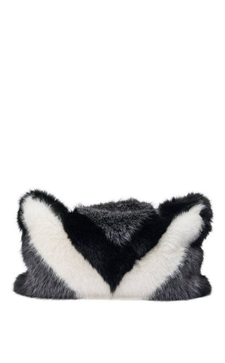 CONFIDANTE-GRAYMULTI FAUX FUR HANDBAG