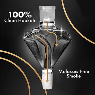 Shisha Molasses Catcher Diamond Black Diamond For All Shishas With 18 8 Cut Extra Hardened Borosilic
