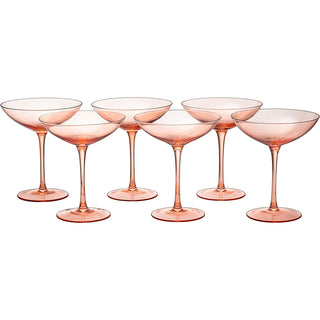 Champagne Coupes 12OZ By Colorful Champagne Glasses Prosecco Mimosa Glasses Set Cock