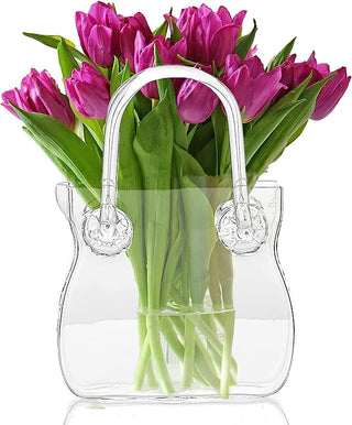 Glass Handbag Purse Decanter Vase For Flowers Wine Whiskey Decanter For Women Womens Bag Shape Fish