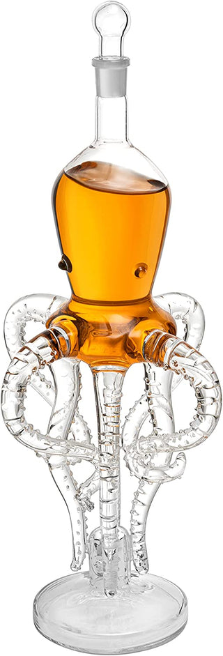 Tall Octopus Whiskey And Wine Decanter 500ML 16 5 H By Extraordinary Detail Kraken S