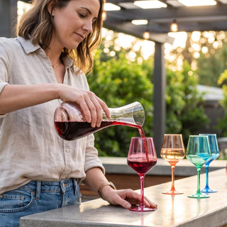 Unbreakable Colored Stemmed Wine Glasses Made From Shatterproof Tritan Bpa Free Plastic Reusable Col